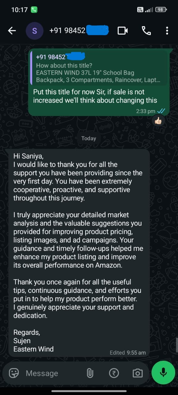 Customer review 10